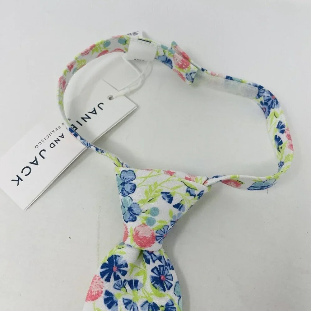 Janie and‎ Jack Youth Boys Size 2-5 Years Ditsy Floral Adjustable Necktie $26
